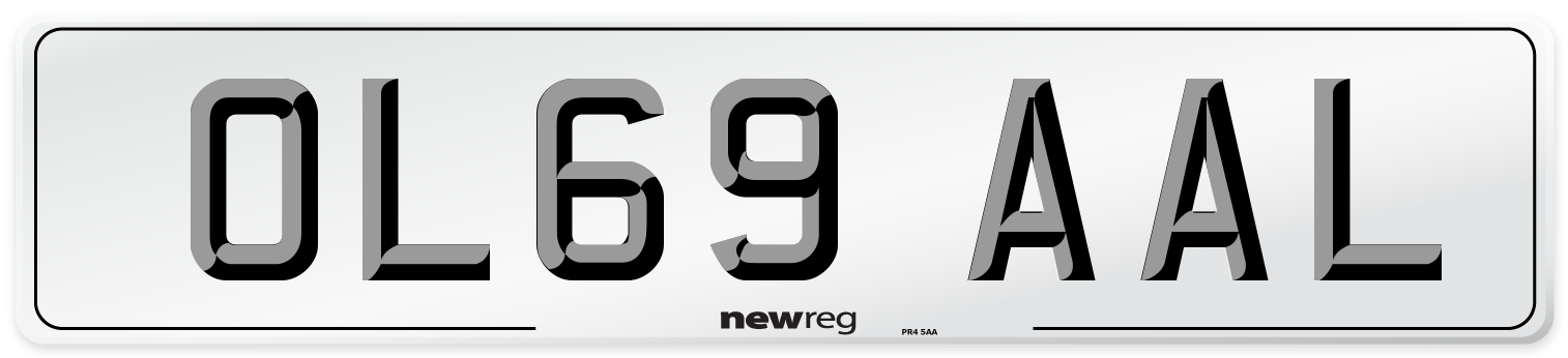 OL69 AAL Number Plate from New Reg